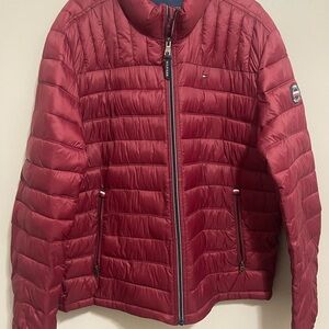 Tommy Hilfiger Burgundy Puffer Jacket